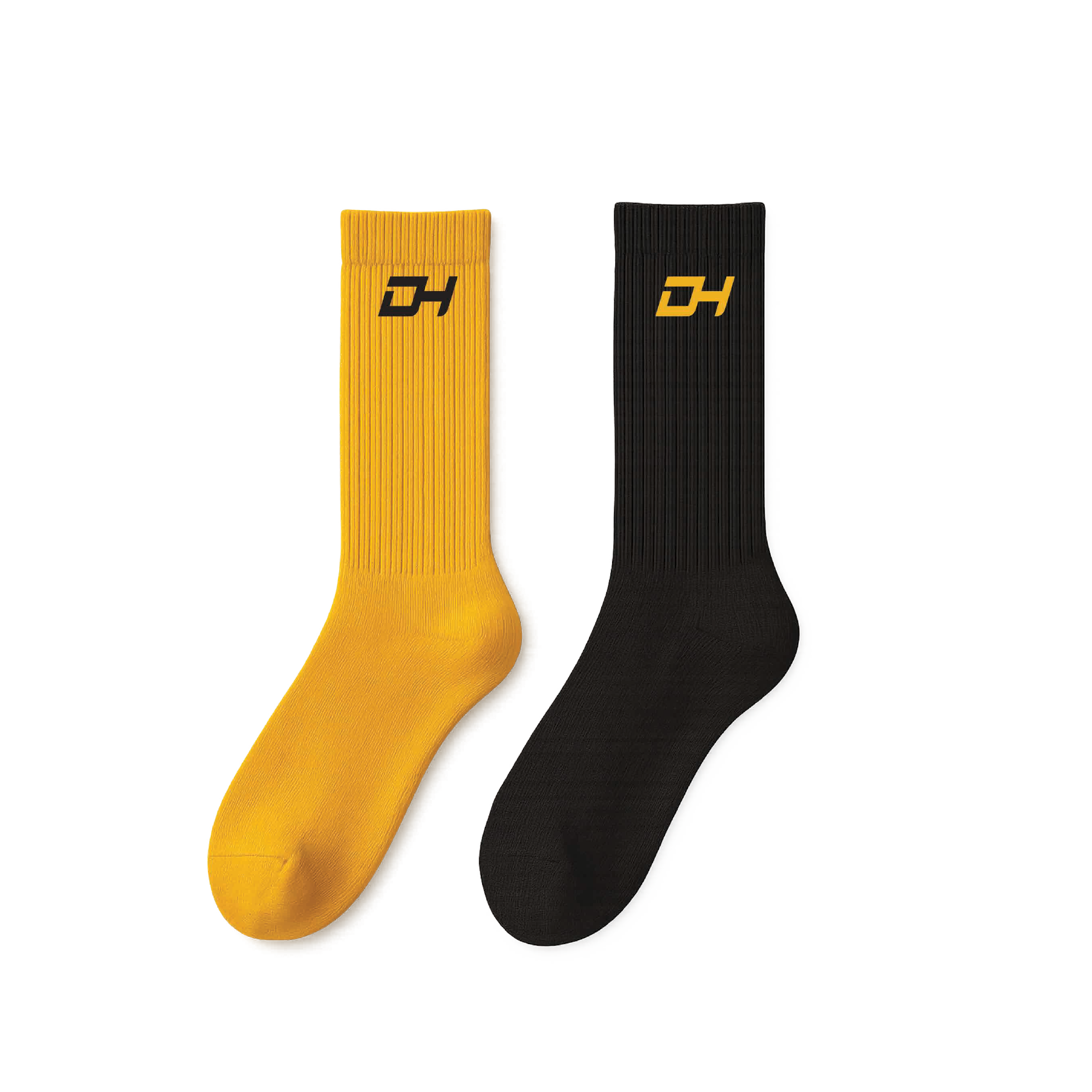 Split Black/Yellow Socks! – Official Merch by D'Aydrian Harding
