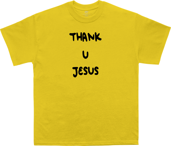Thank U Jesus Yellow Tee! – Official Merch by D'Aydrian Harding