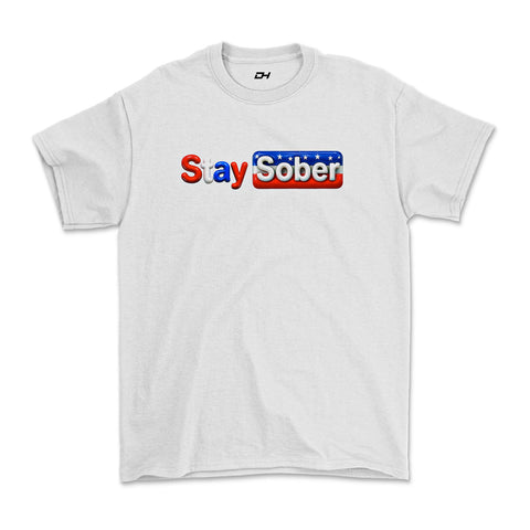 Stay Sober America White Tee!