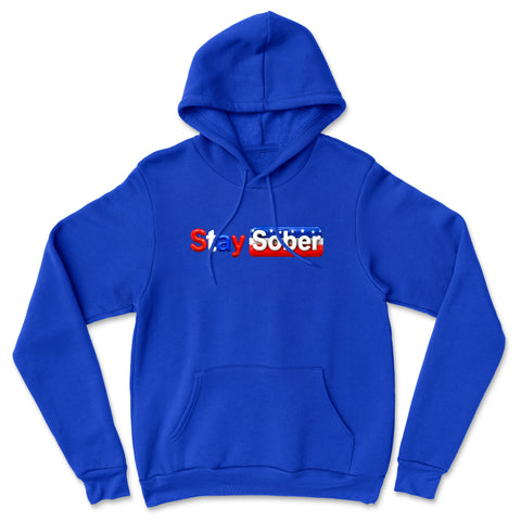 Stay Sober America Blue Hoodie!