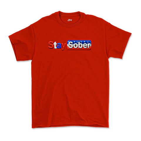 Stay Sober America Red Tee!