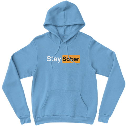 Stay Sober Light Blue Hoodie!