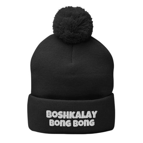 Boshkalay Bong Bong Black Beanie